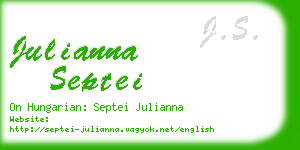 julianna septei business card
